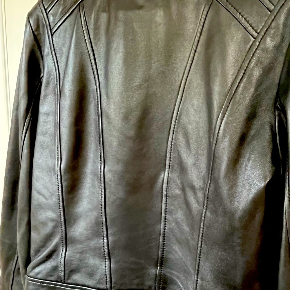 Leather Moto Jacket ~ Mc Soft Leather Jacket - image 2